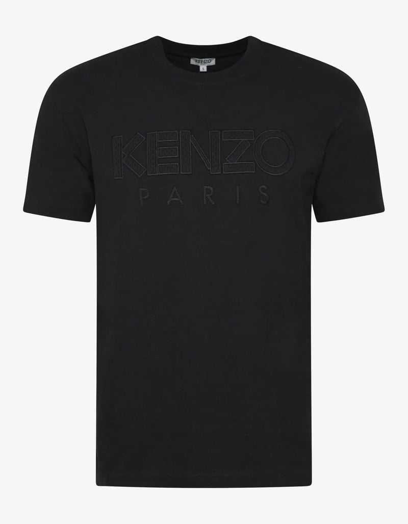 Kenzo Black Logo Embroidery T-Shirt – Zoo Fashions Kenzo Black Logo Embroidery T-Shirt – Zoo Fashions
