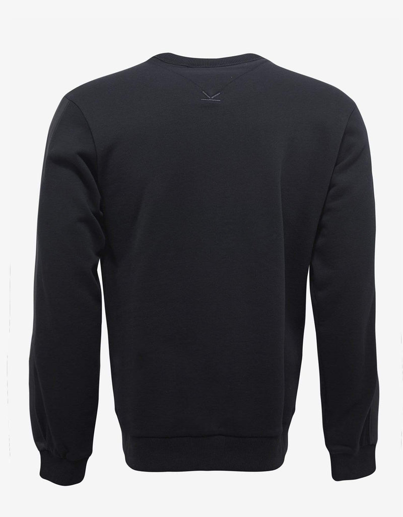 Kenzo Black Logo Sweatshirt with Nylon Inserts