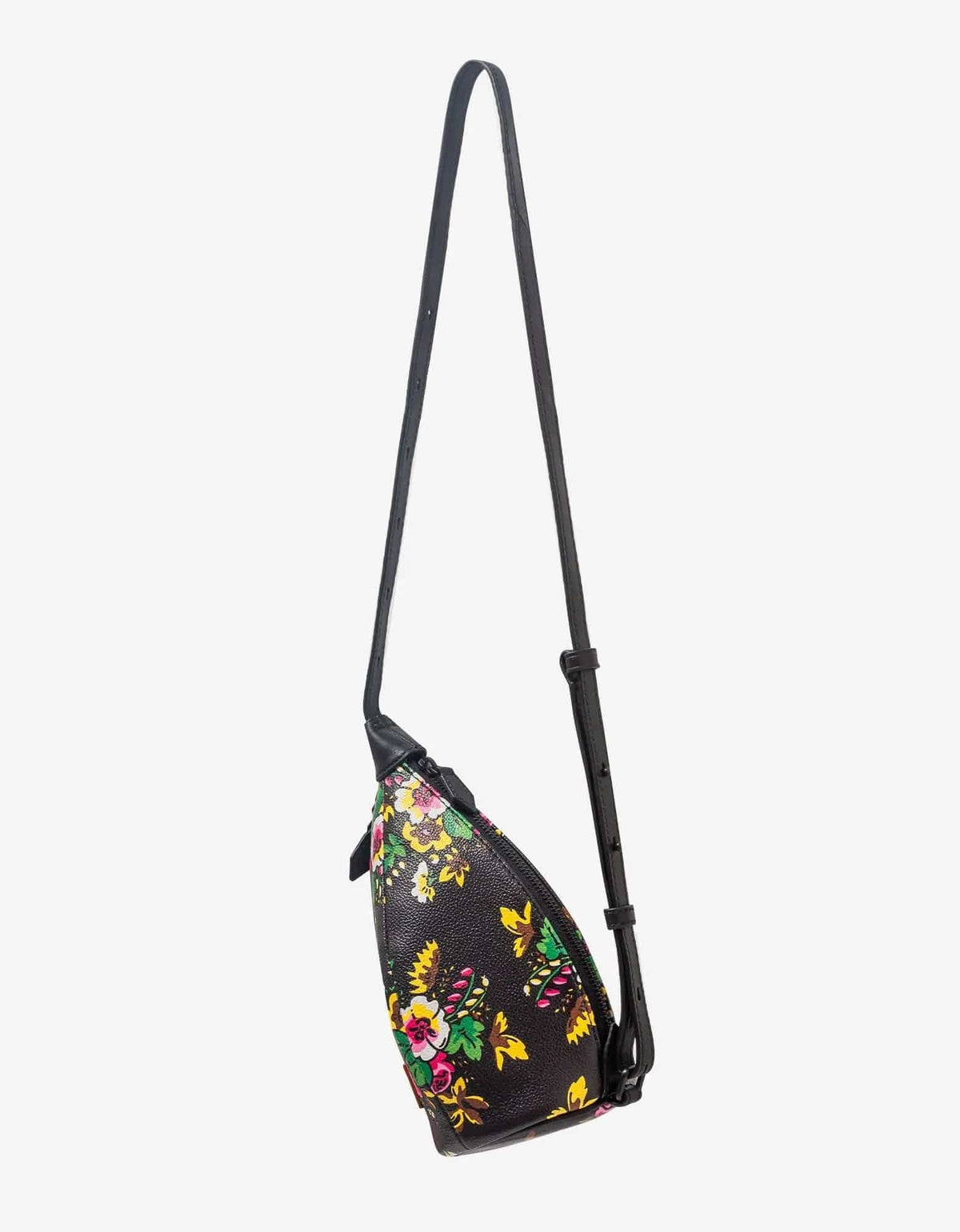 Kenzo Black Pop Bouquet Courier Shoulder Bag Zoo Fashions