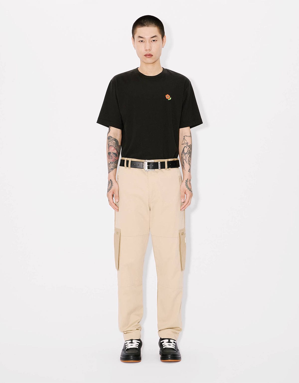 Kenzo Black Pop Embroidered Black T-Shirt – Zoo Fashions