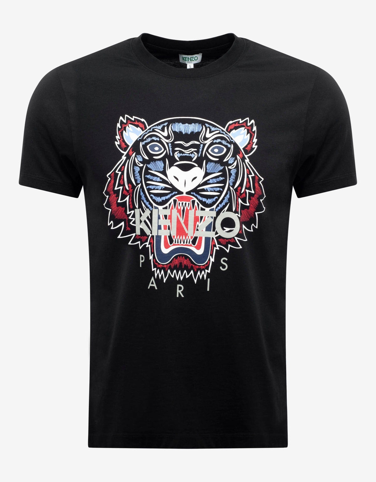 Kenzo Black Tiger Print T-Shirt