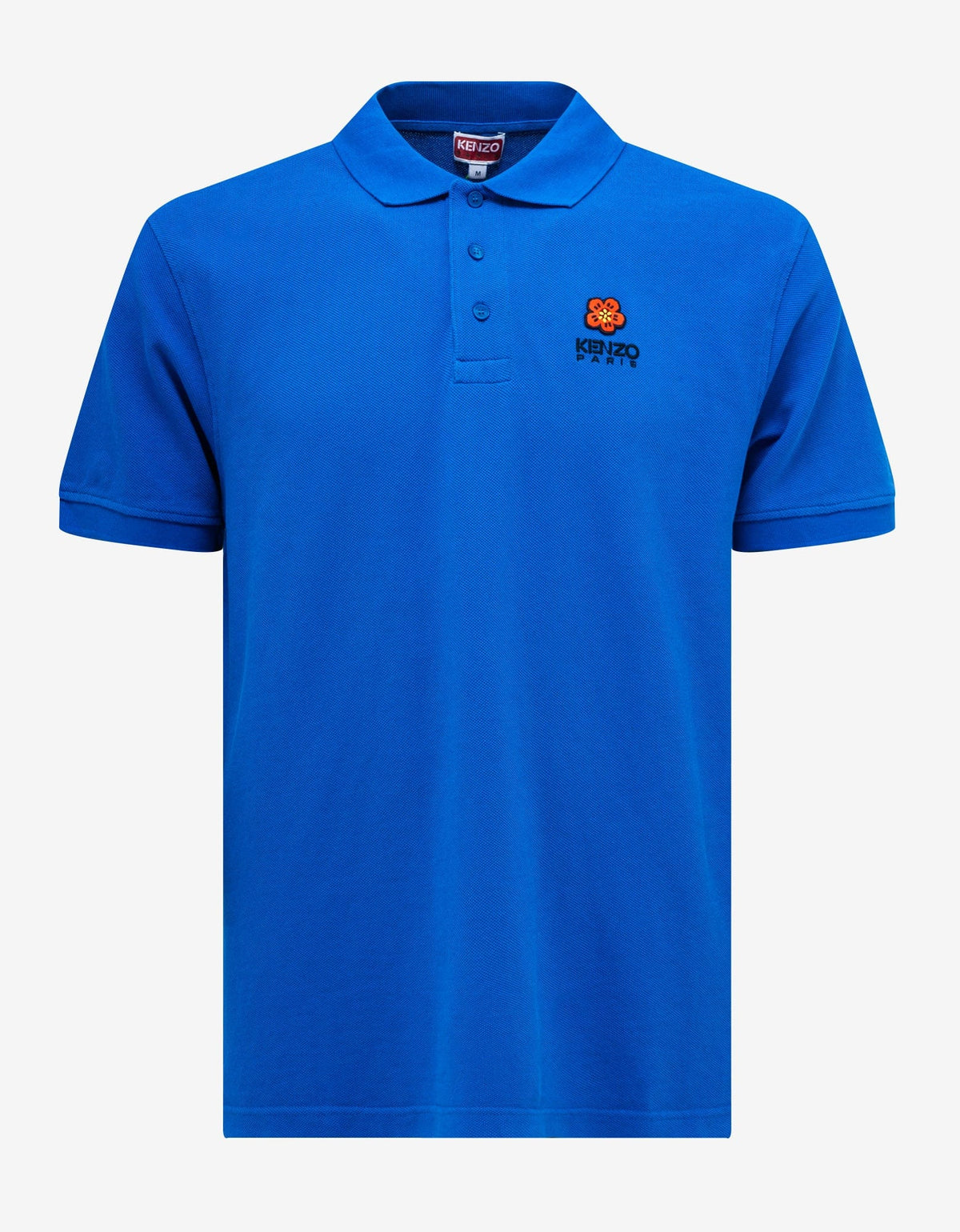 Kenzo Blue 'Boke Flower' Crest Polo T-Shirt