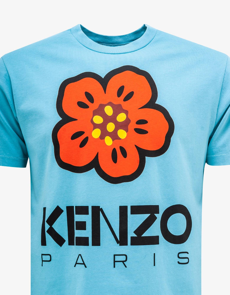 Kenzo Blue 'Boke Flower' T-Shirt