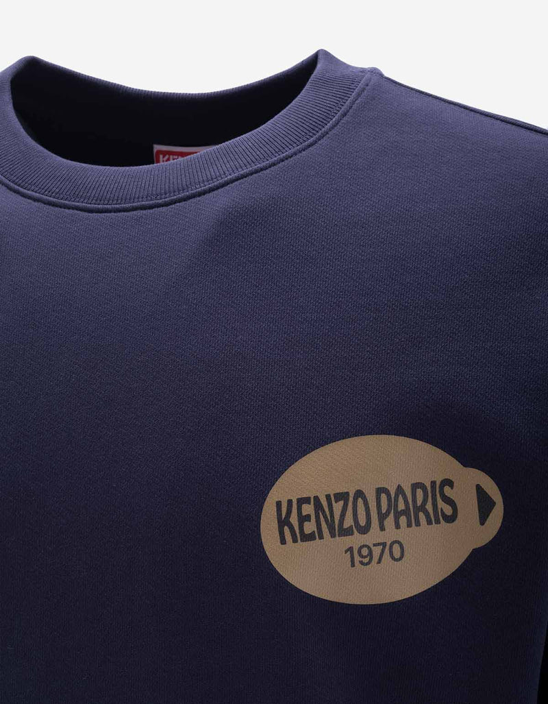 Kenzo Blue Fruit Stickers Sweatshirt