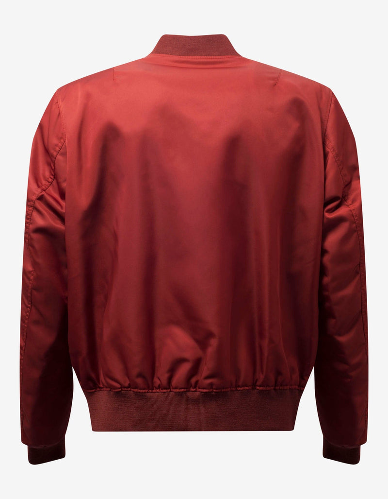 Kenzo Burgundy Jumping Tiger Bomber Jacket