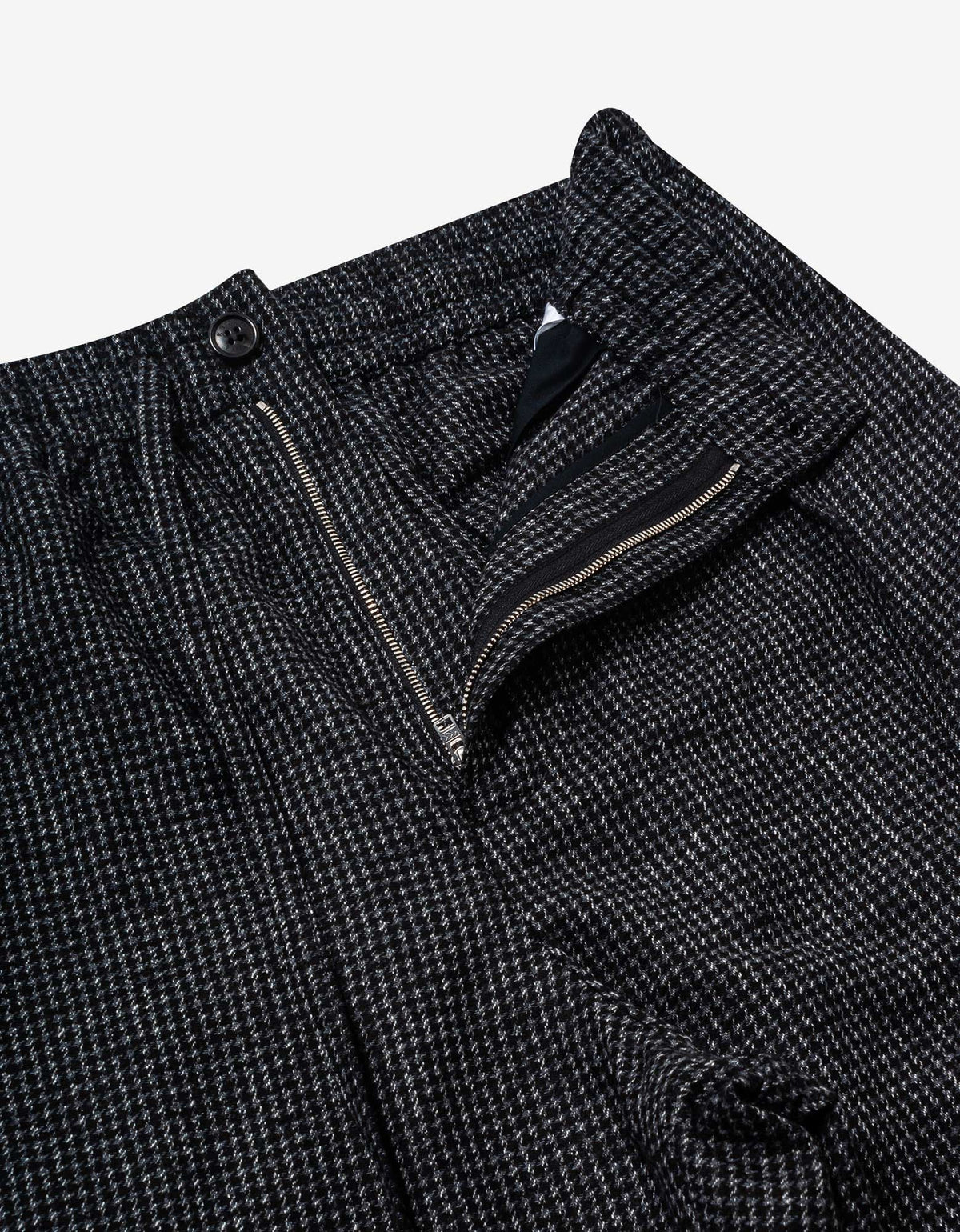 Kenzo Grey Checked Wool Cargo Trousers