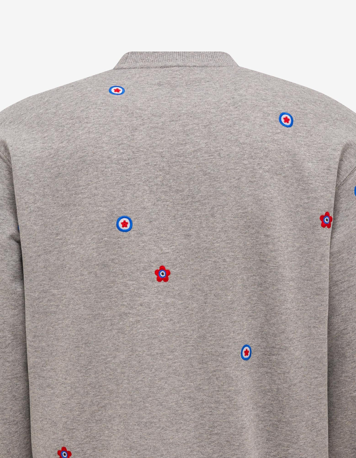 Kenzo Grey 'Kenzo Target' Embroidered Sweatshirt
