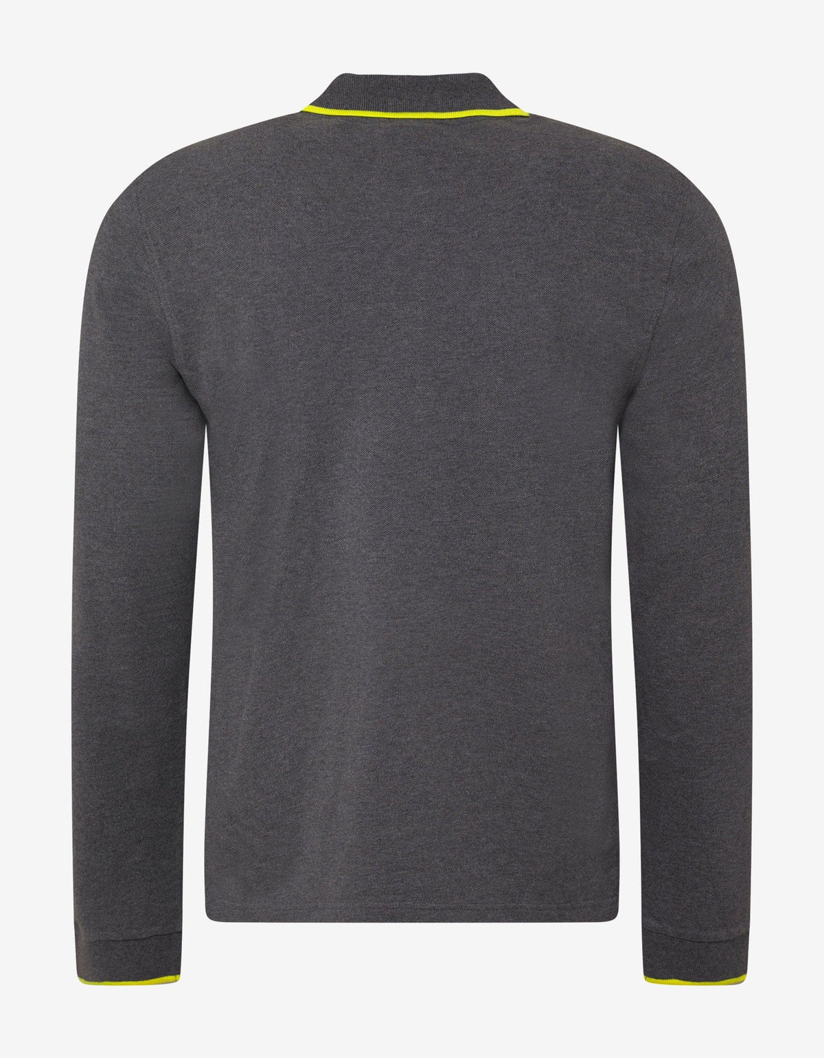 Kenzo Grey Tiger Logo Long Sleeve Polo T-Shirt