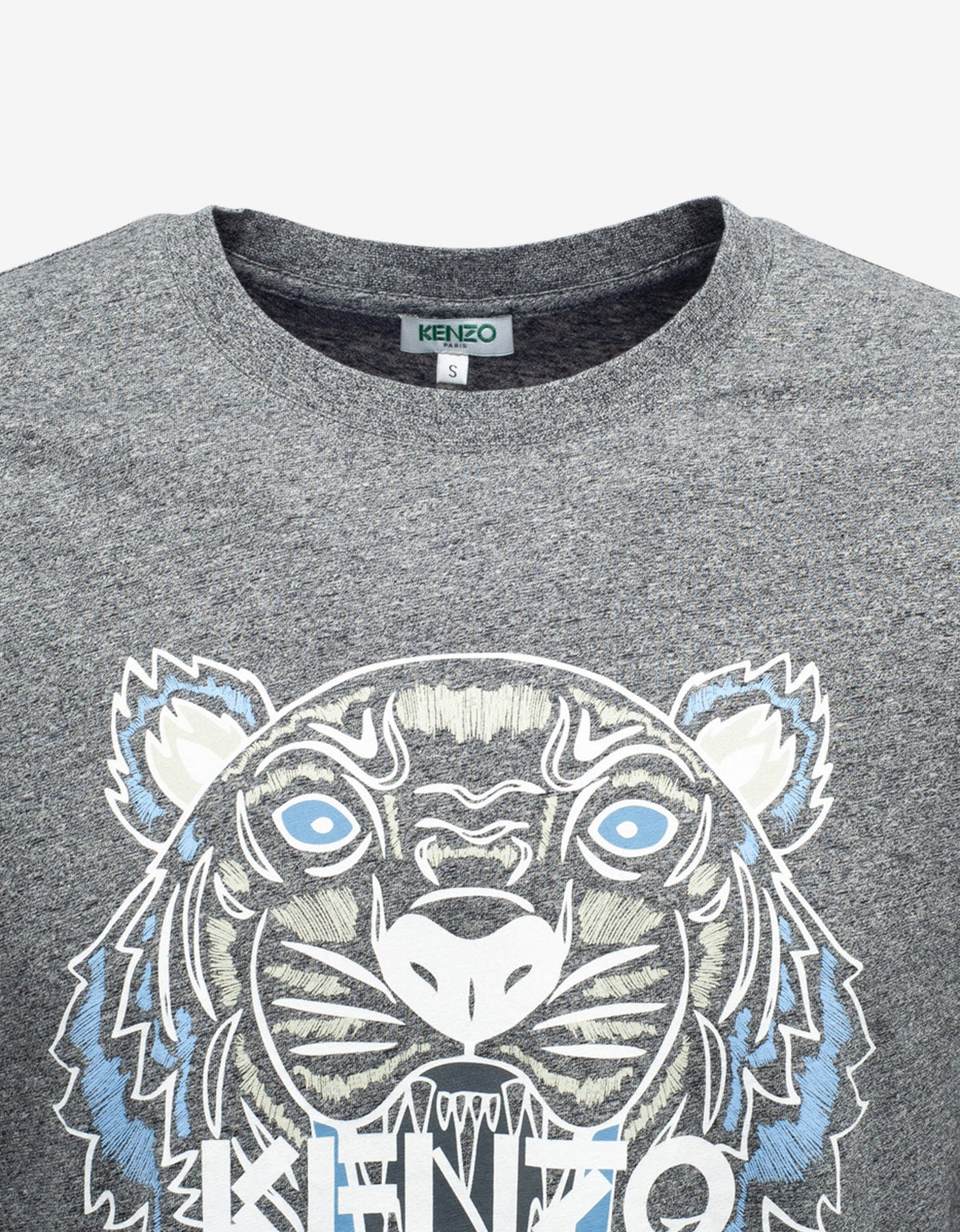 Kenzo Grey Tiger Print T-Shirt