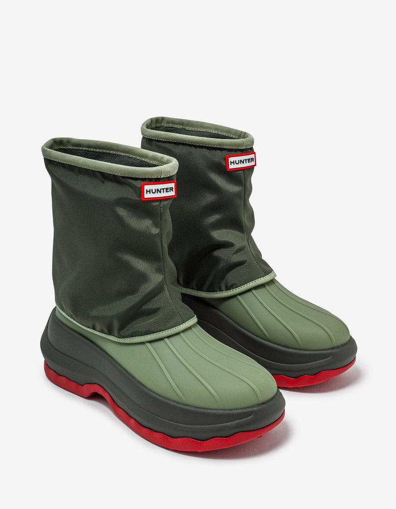 Kenzo Hunter Green Utilitarian Ankle Boots
