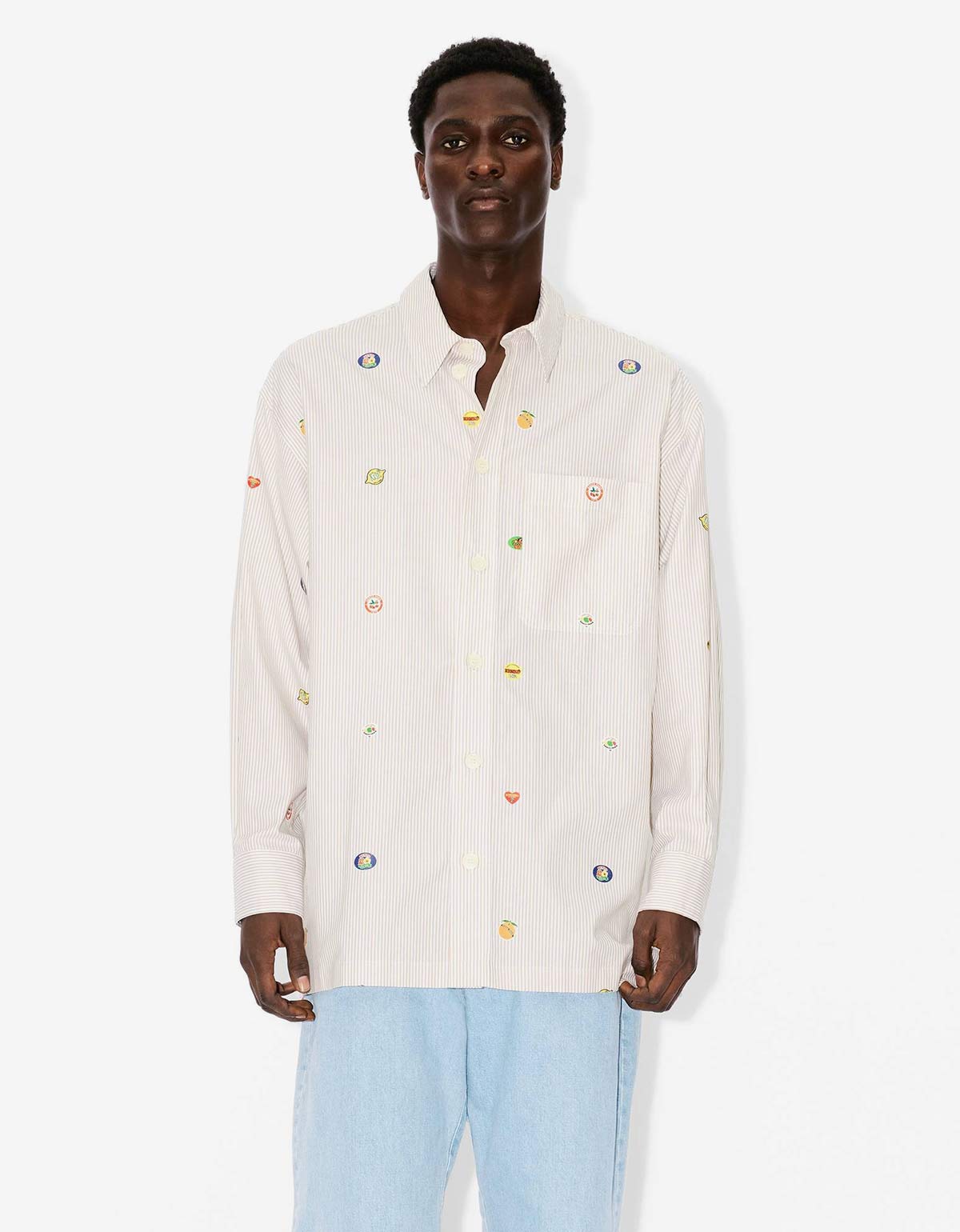 Kenzo フルーツステッカー コットン フーディー Kenzo Fruit Stickers cotton sweatshirt Kenzo