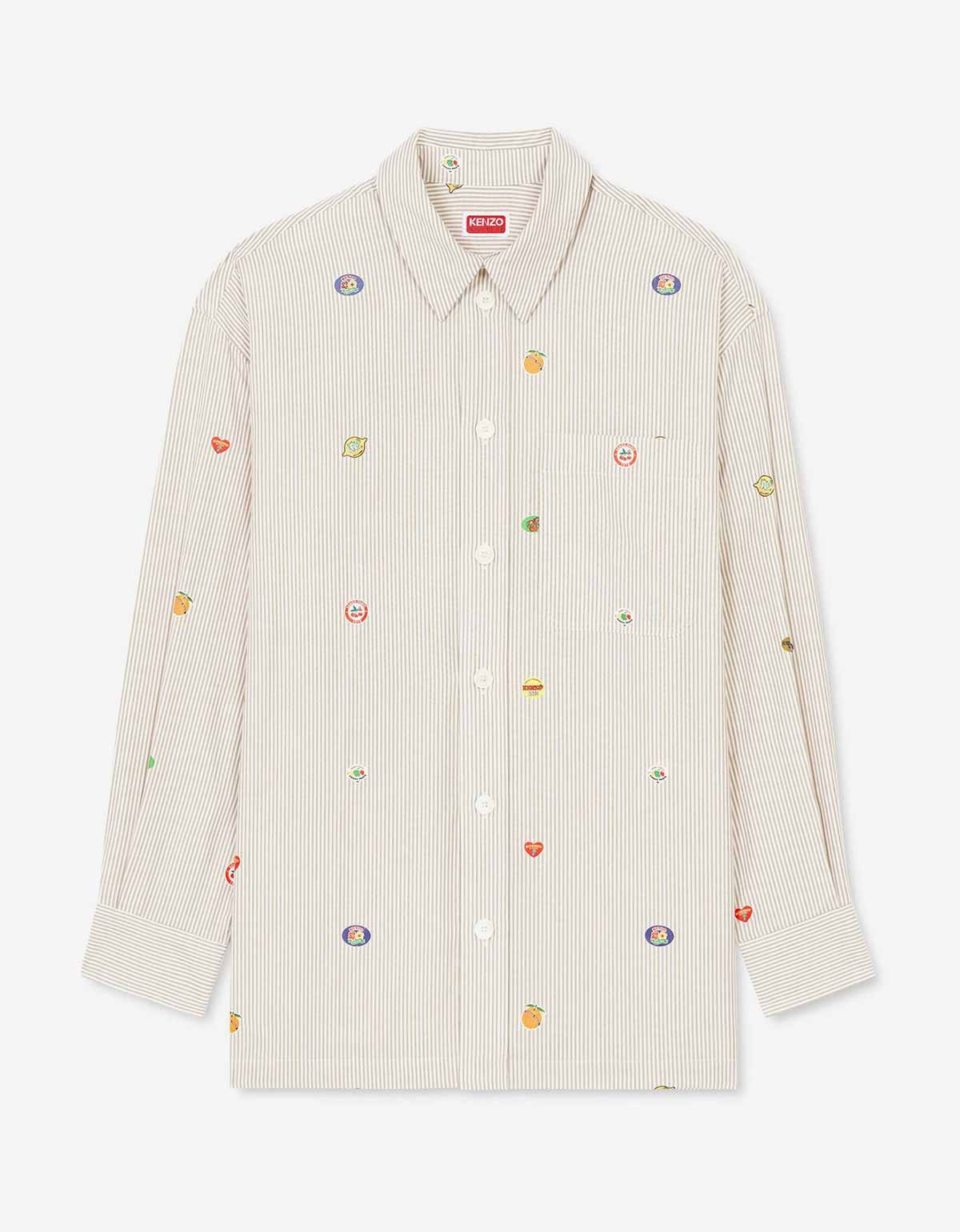 Fruit Stickers Oversized Shirt