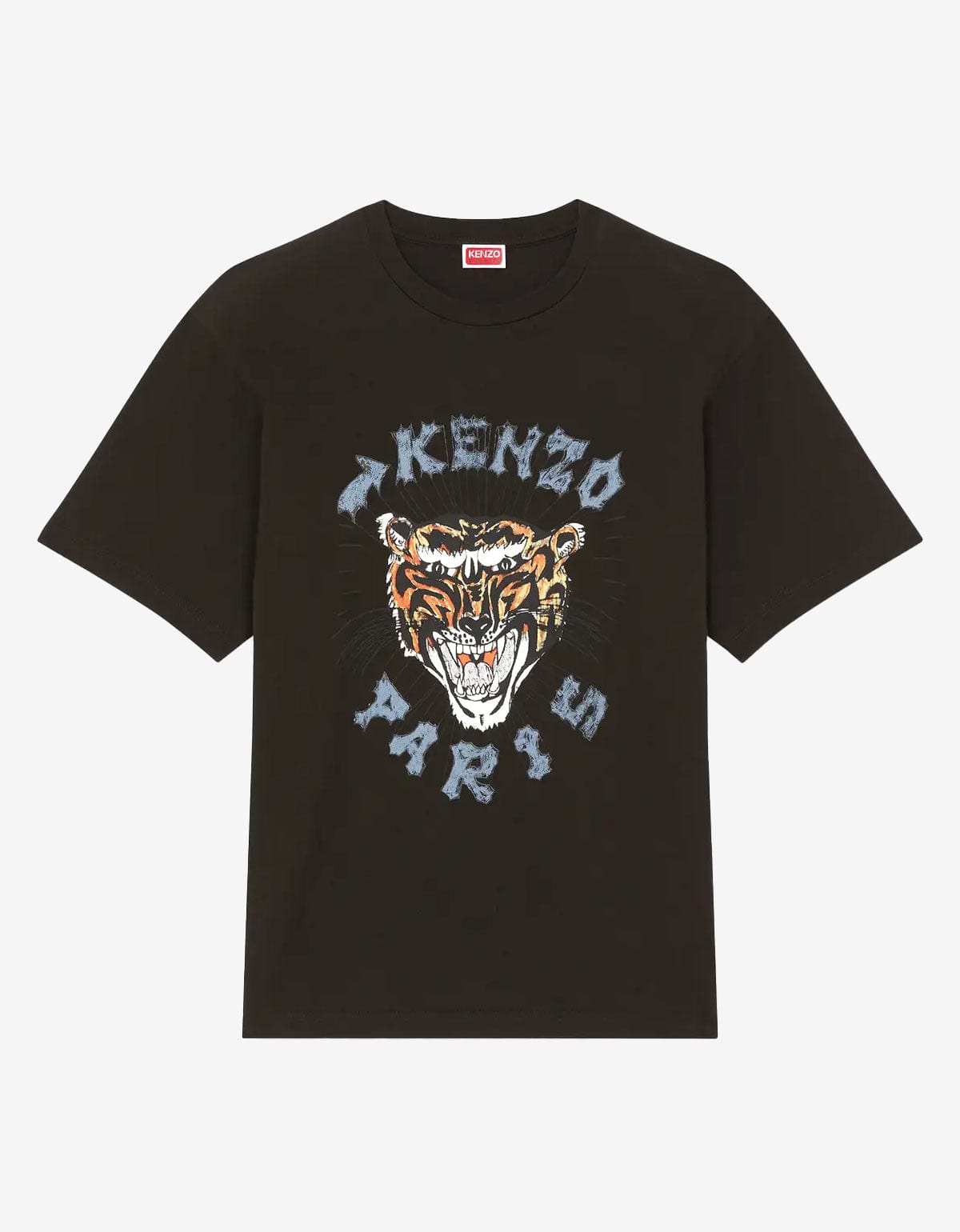 Kenzo Kenzo Black 'Kenzo Drawn Varsity' Oversized T-Shirt
