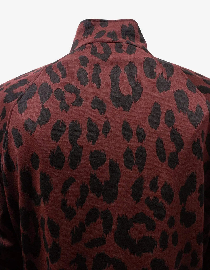 Kenzo Kenzo Bordeaux Leopard Print Track Jacket