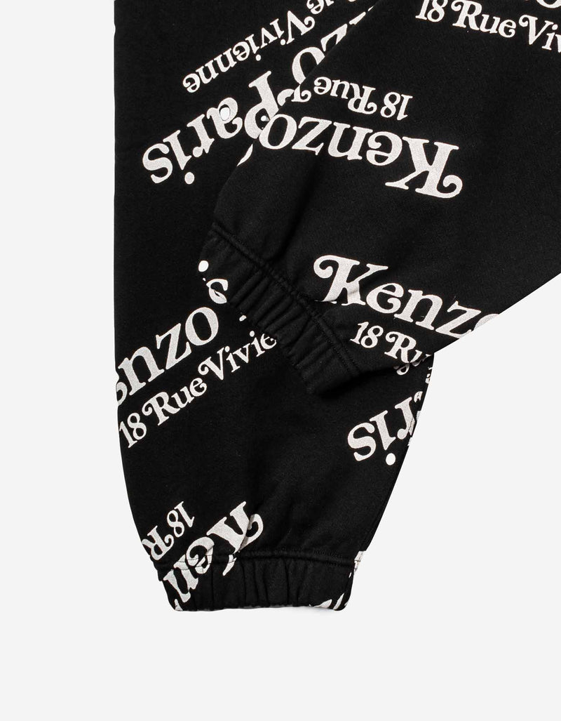 Kenzo 'Kenzo by Verdy' Black All-Over Logo Jogging Trousers