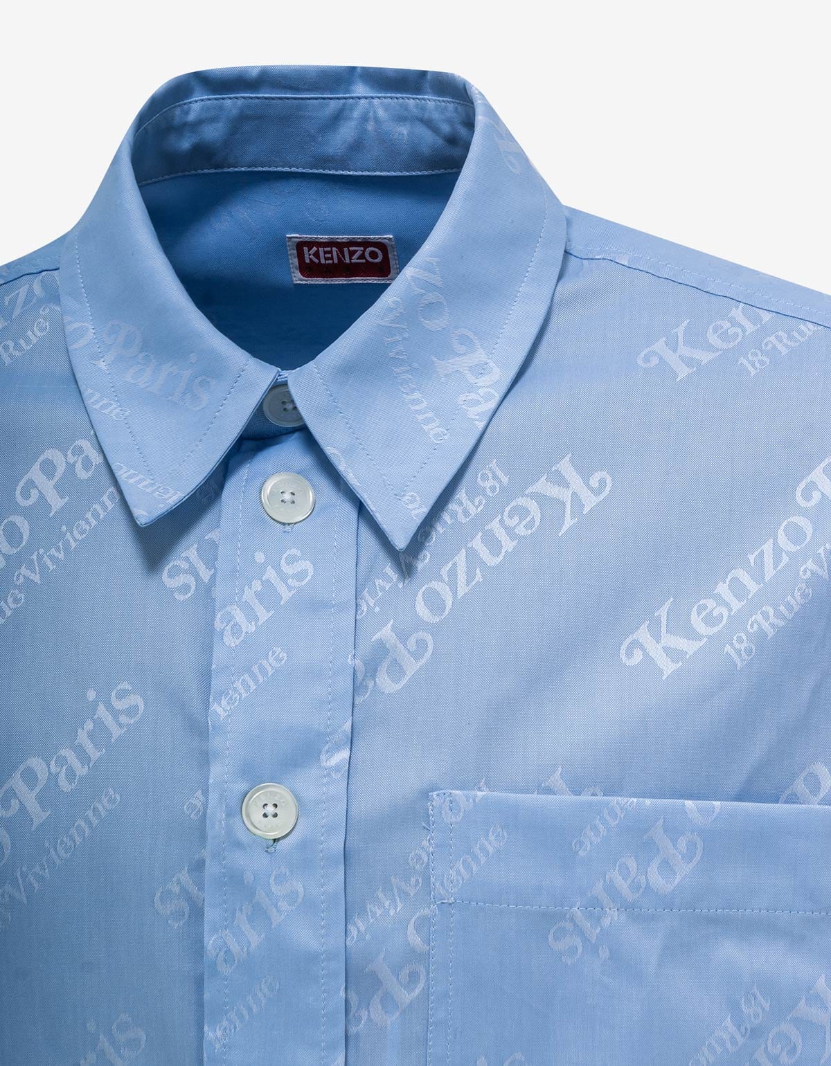 Kenzo 'Kenzo by Verdy' Blue All-Over Logo Overshirt