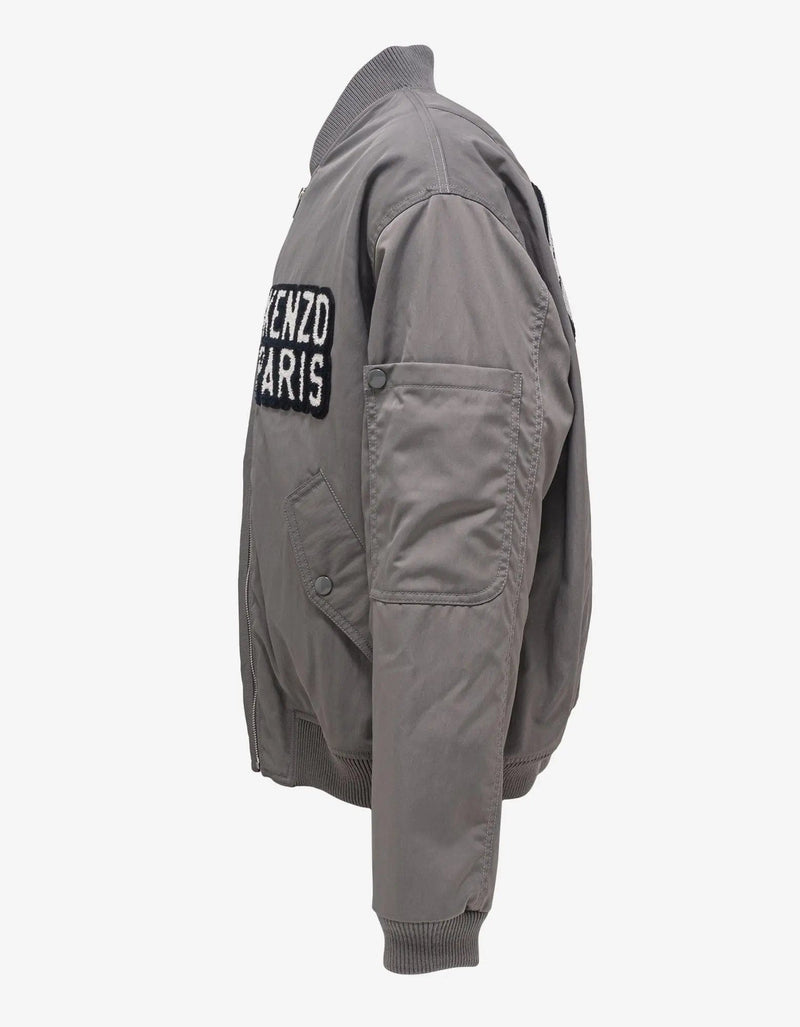 Kenzo Kenzo Grey 'Kenzo Elephant' Bomber Jacket