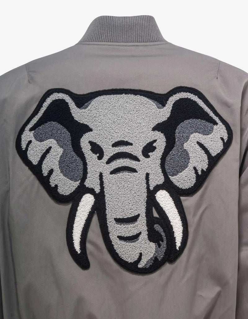 Kenzo Kenzo Grey 'Kenzo Elephant' Bomber Jacket