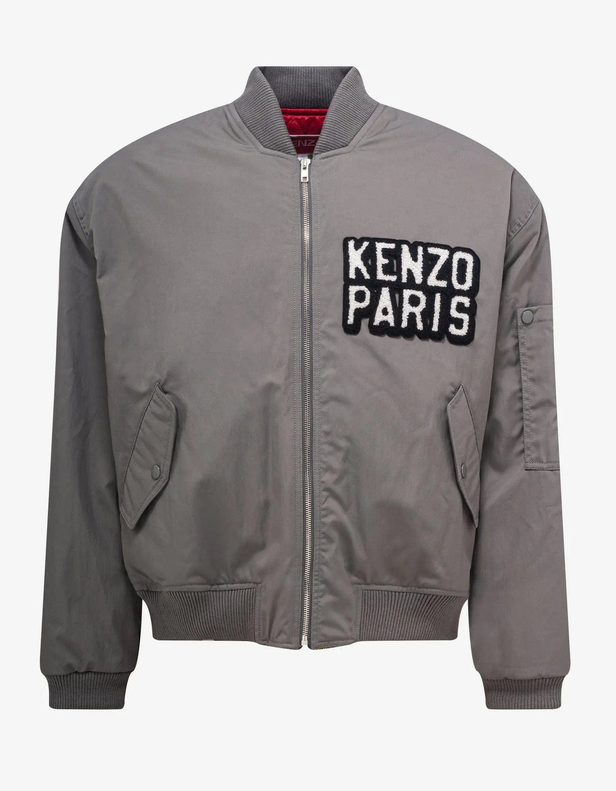 Kenzo Grey 'Kenzo Elephant' Bomber Jacket – Zoo Fashions