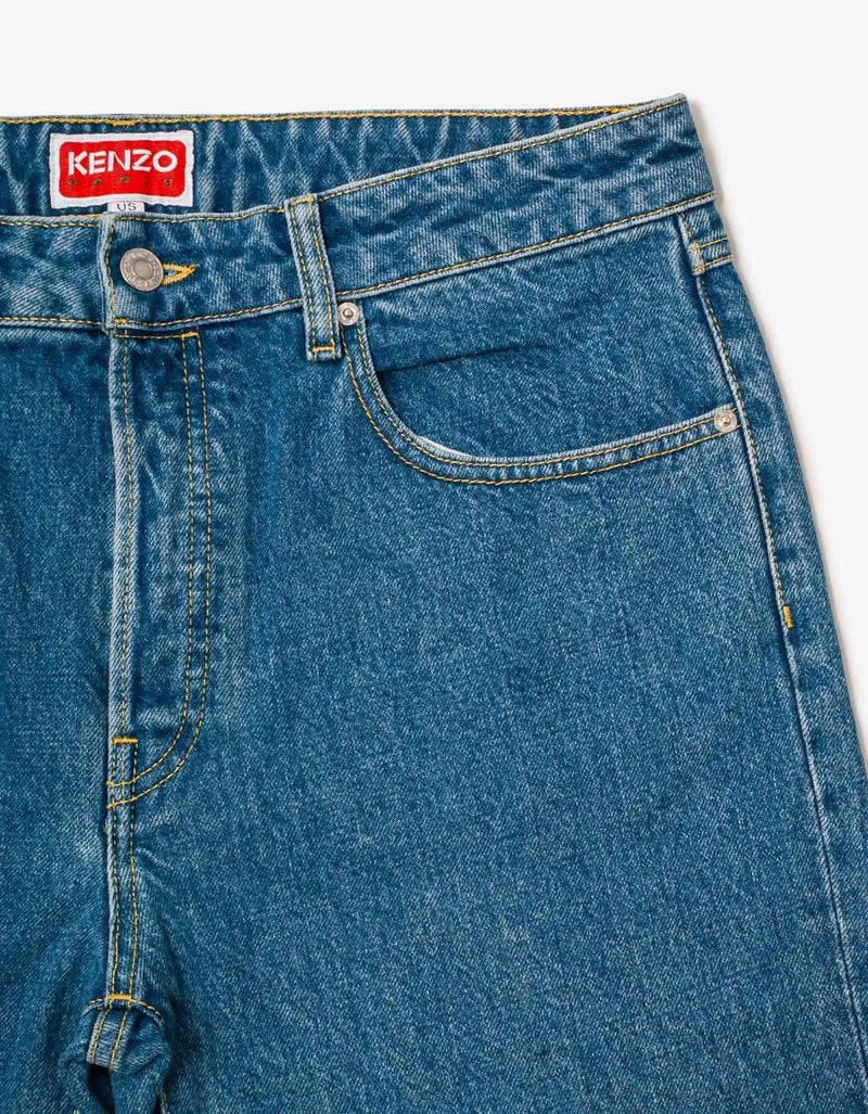 Kenzo Kenzo Light Blue Bara Slim Fit Jeans