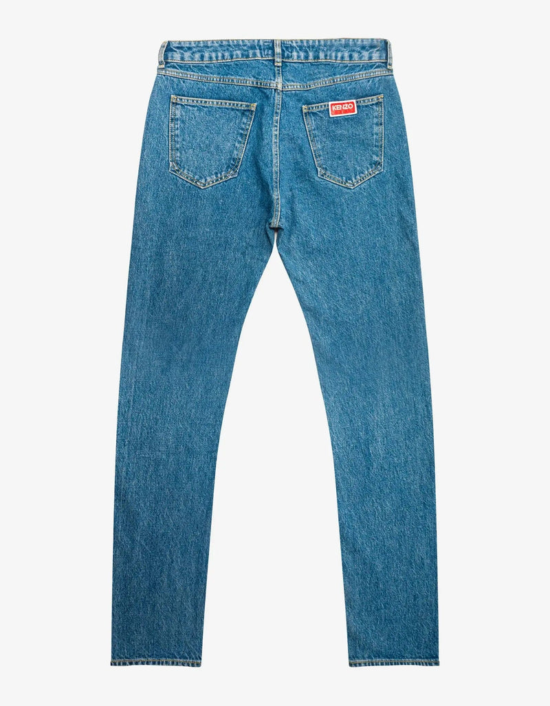 Kenzo Kenzo Light Blue Bara Slim Fit Jeans
