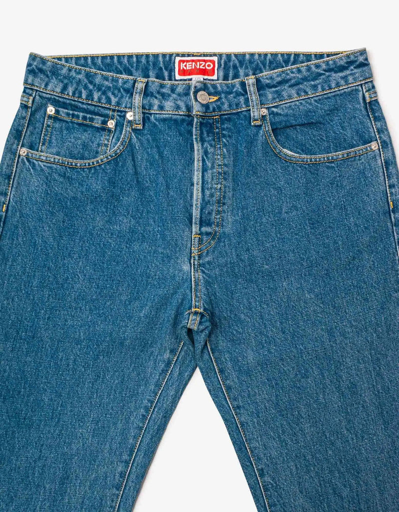 Kenzo Kenzo Light Blue Bara Slim Fit Jeans