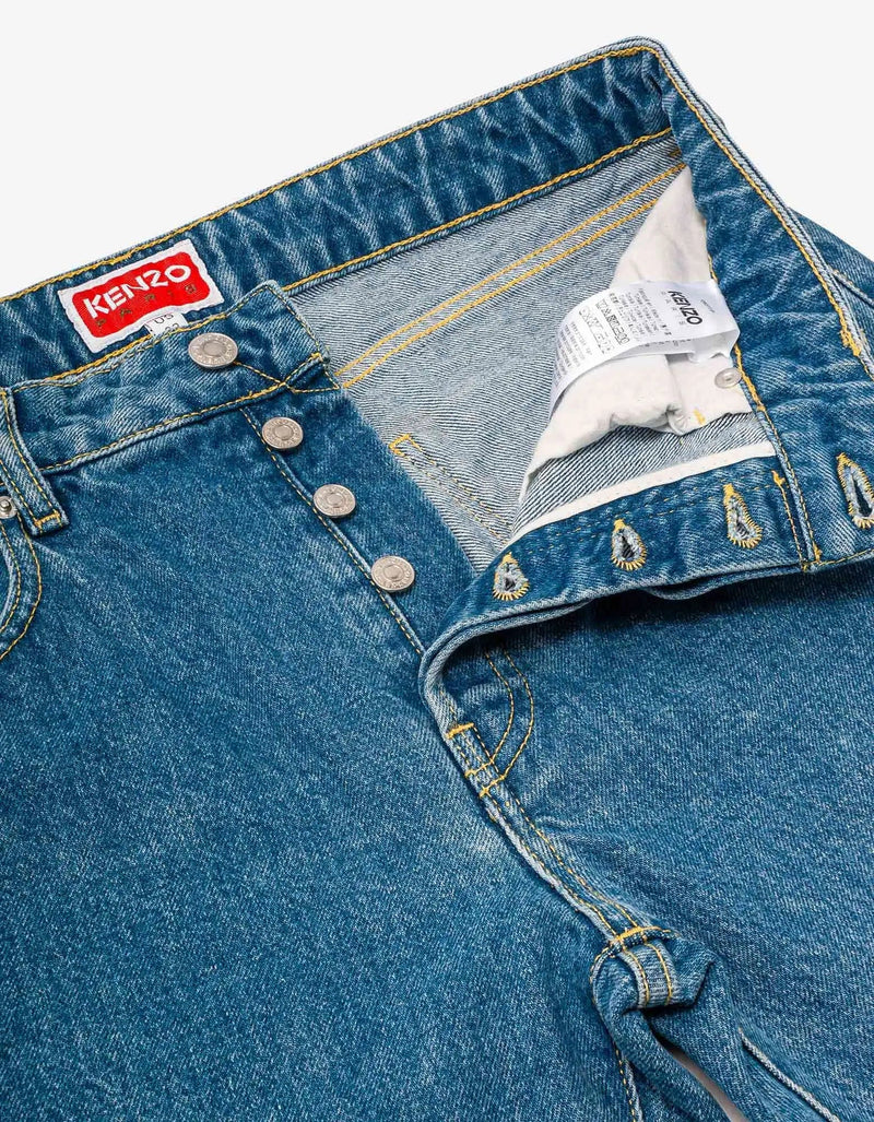 Kenzo Kenzo Light Blue Bara Slim Fit Jeans