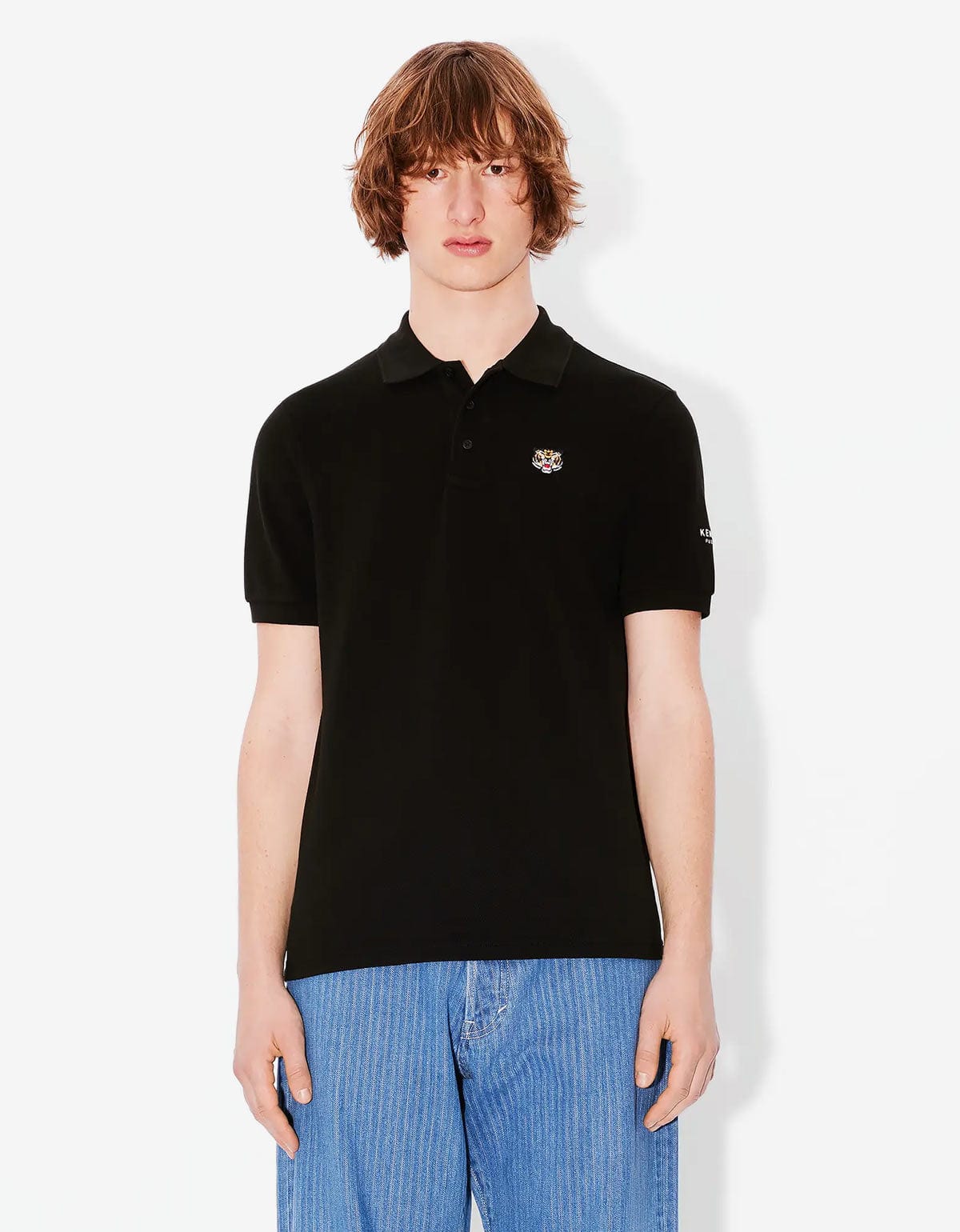 Kenzo Kenzo Lucky Tiger Black Polo T-Shirt