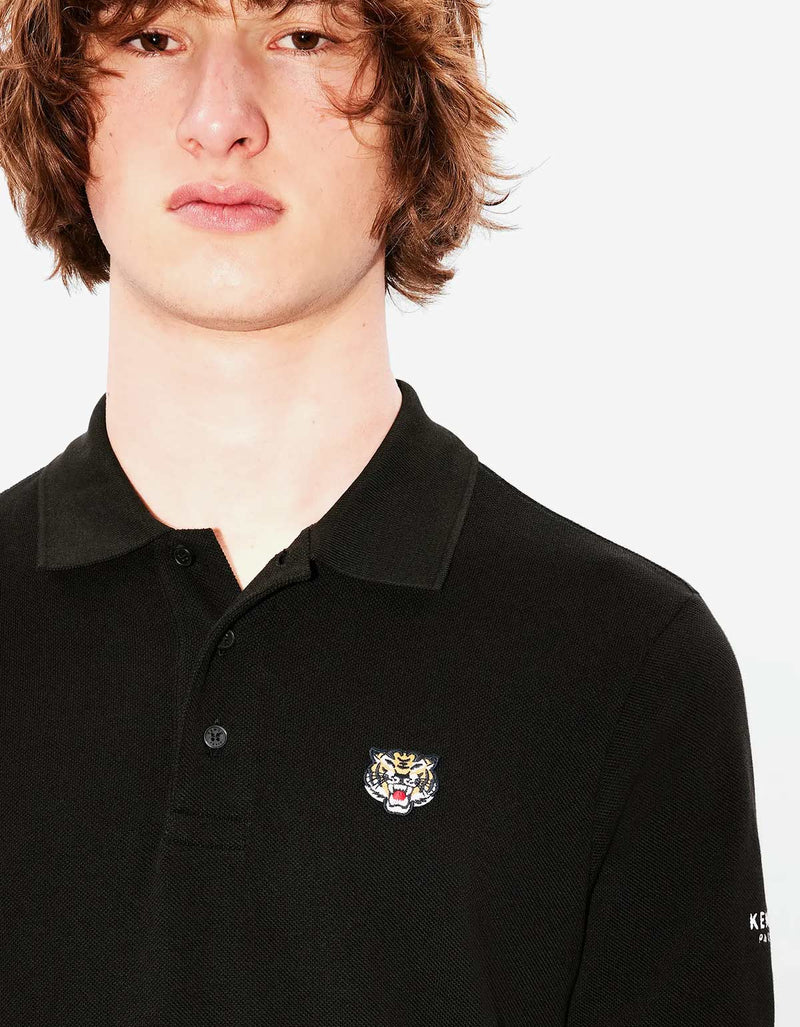 Kenzo Kenzo Lucky Tiger Black Polo T-Shirt
