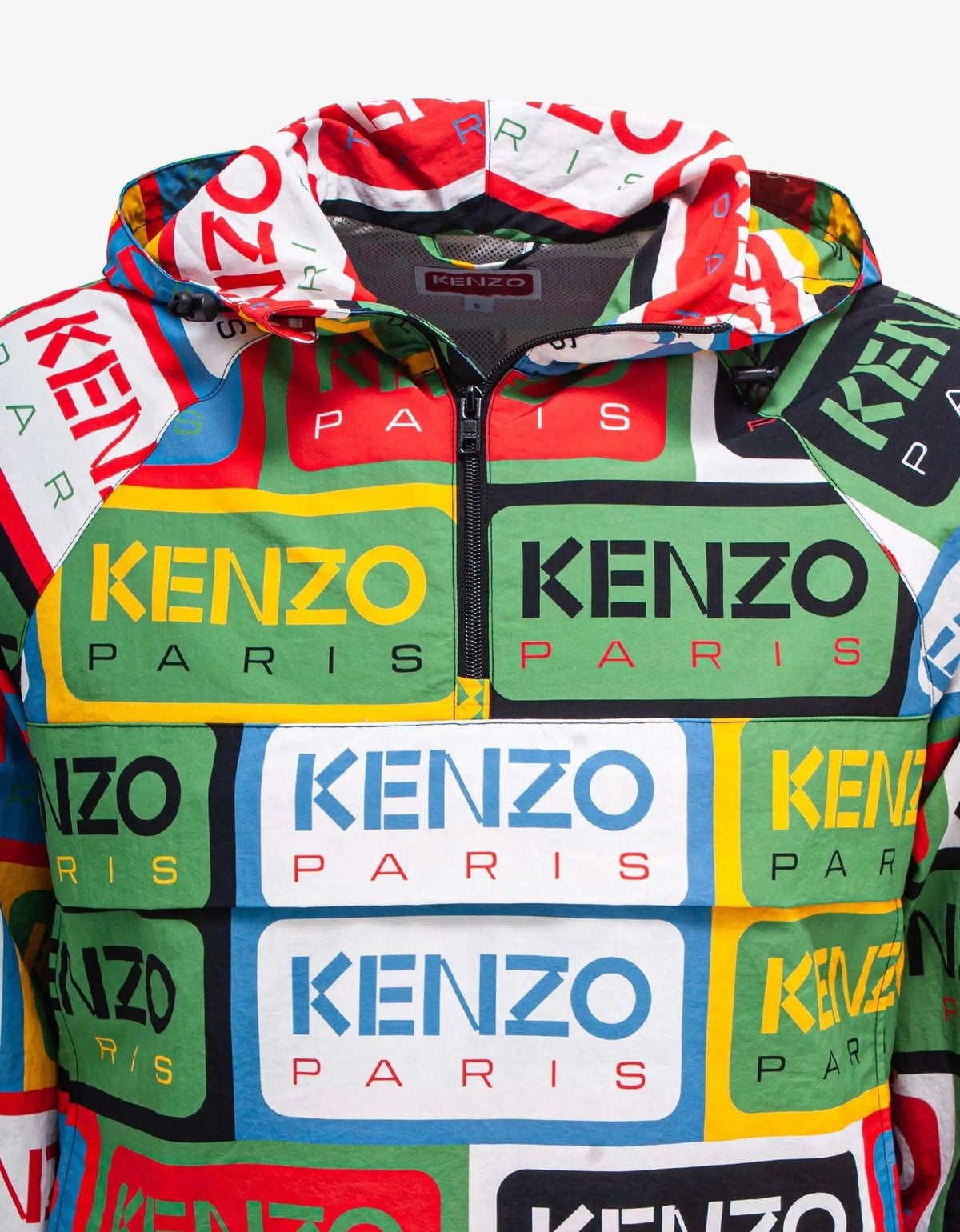 KENZO| (FF5 5SW260 4MF 93) Kenzo Multicolour 'Kenzo Labels' Windbreaker – Zoo Fashions