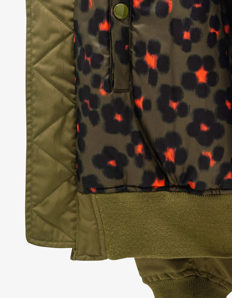Kenzo Khaki Boxy Bomber Jacket