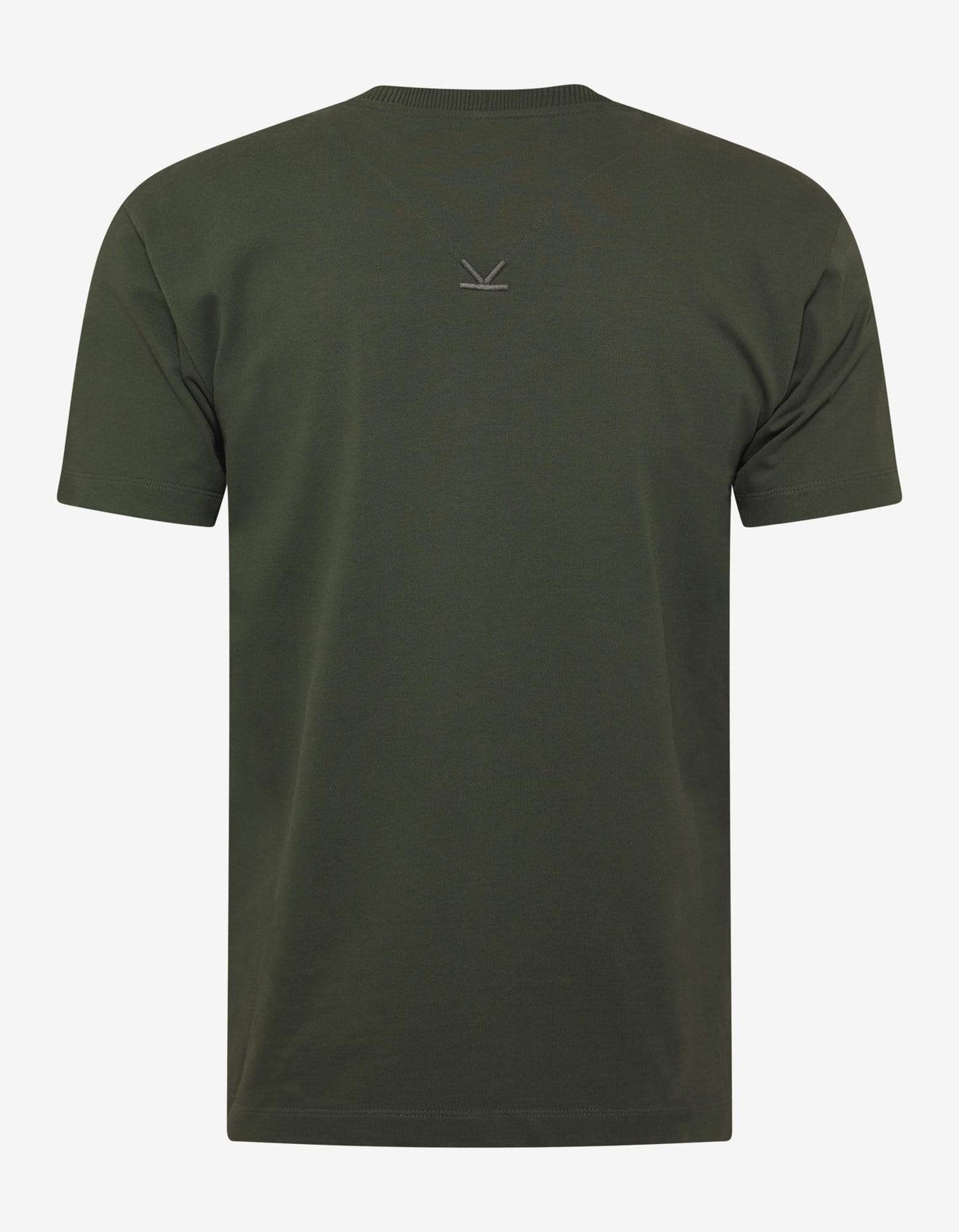 Kenzo Khaki Logo Embroidery T-Shirt