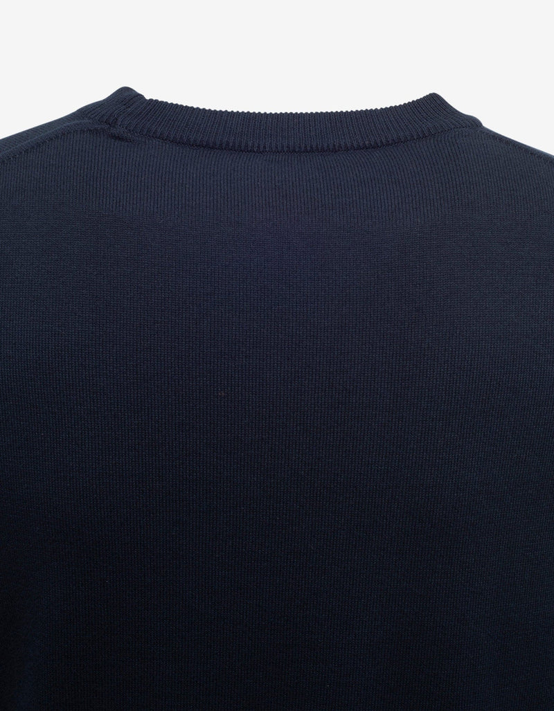 Kenzo Navy Blue Rubber Tiger Head Sweater