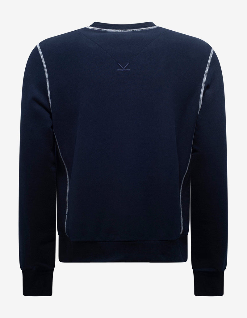 Kenzo Navy Blue Tiger Crest Sweatshirt