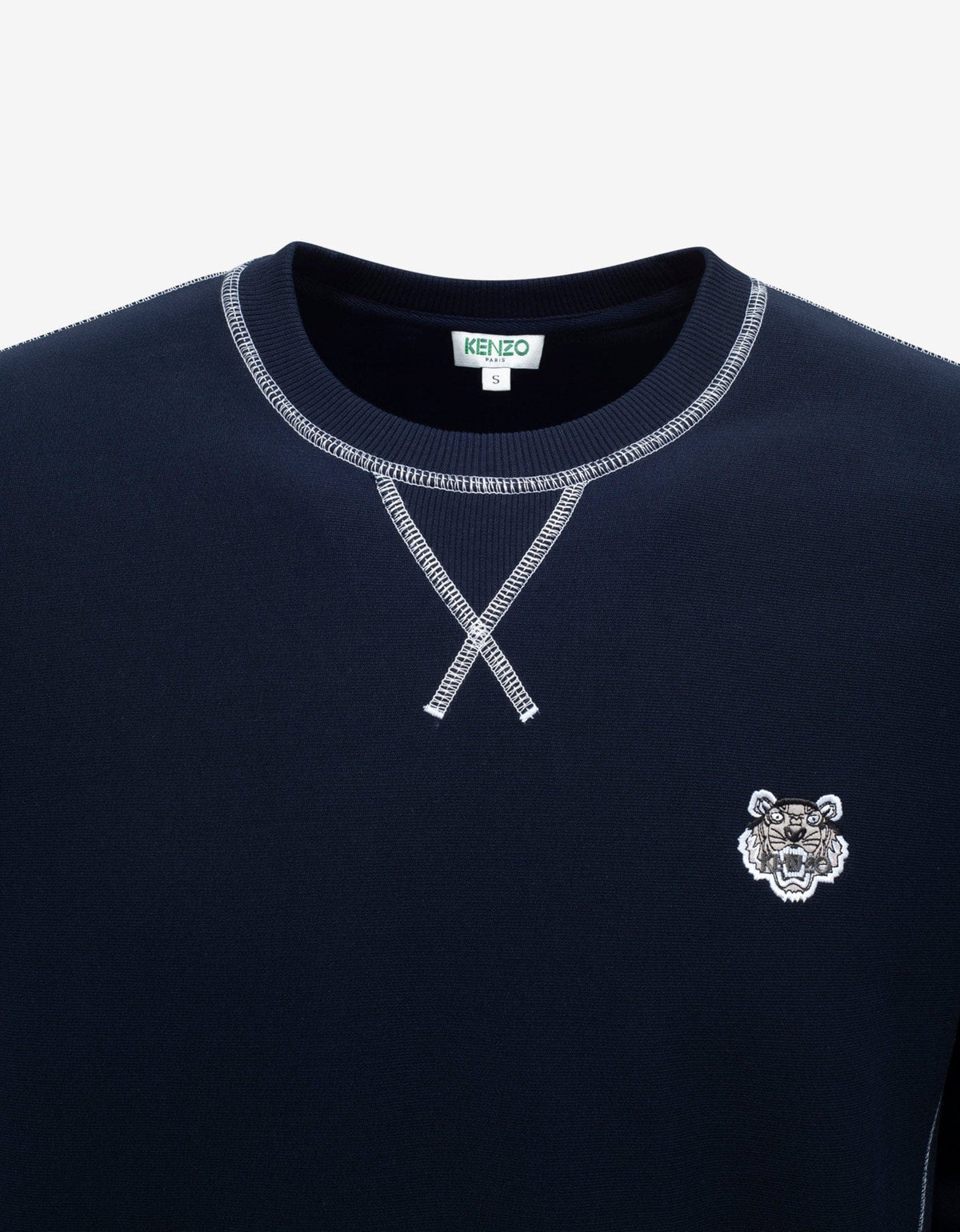 Kenzo Navy Blue Tiger Crest Sweatshirt