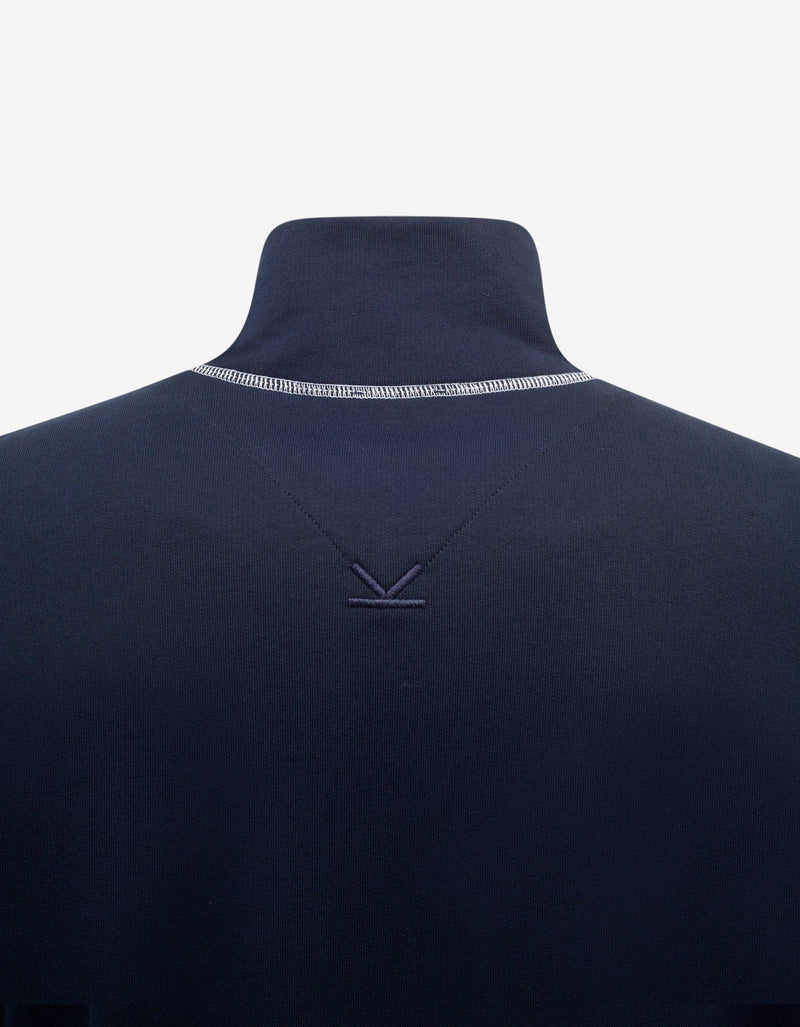 Kenzo Navy Blue Tiger Crest Zip Track Jacket
