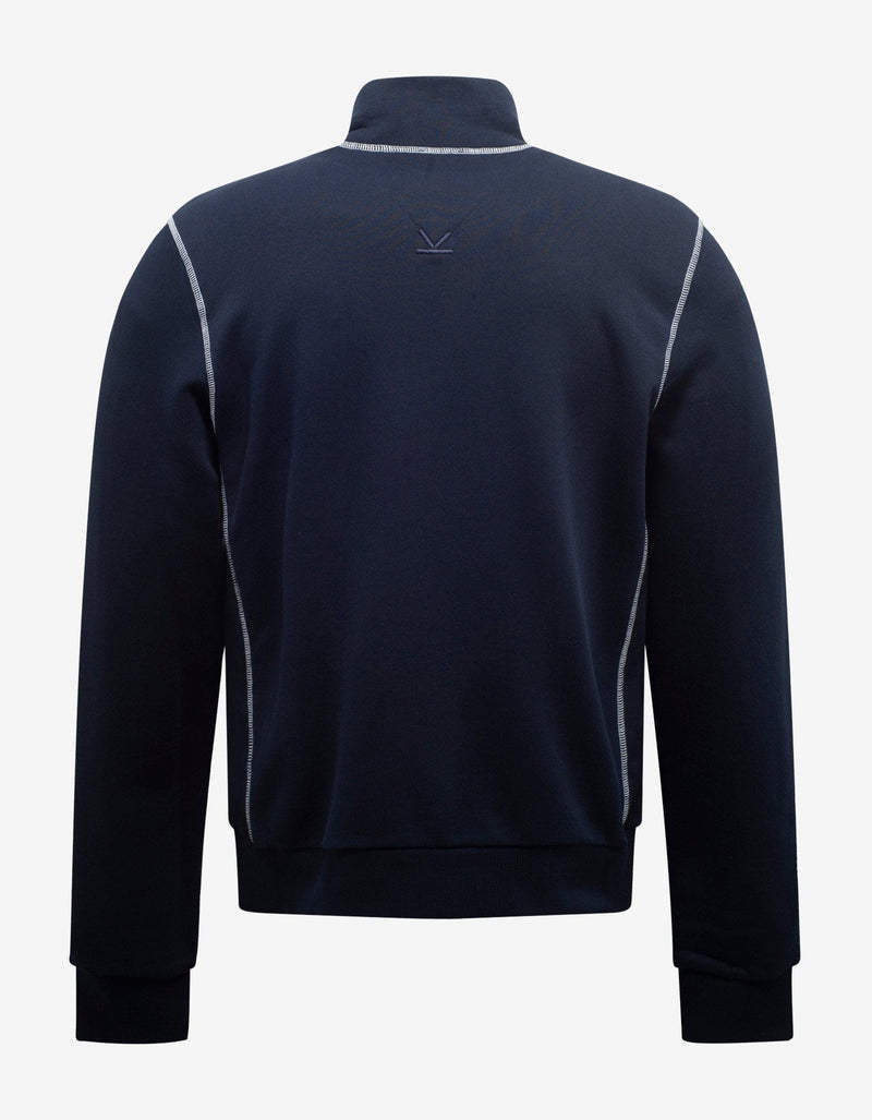 Kenzo Navy Blue Tiger Crest Zip Track Jacket