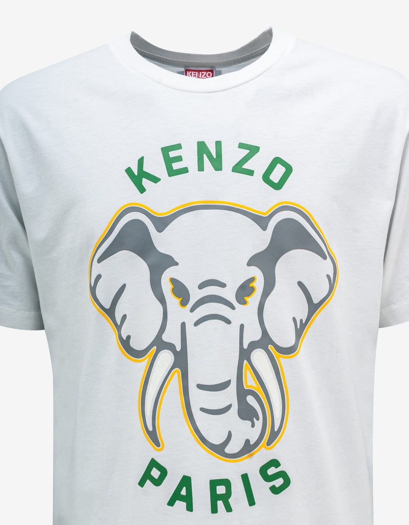 Kenzo Off White 'Kenzo Elephant' Oversized T-Shirt
