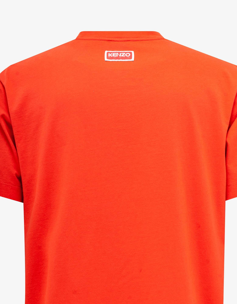 Kenzo Red 'Varsity Jungle' Tiger Oversize T-Shirt