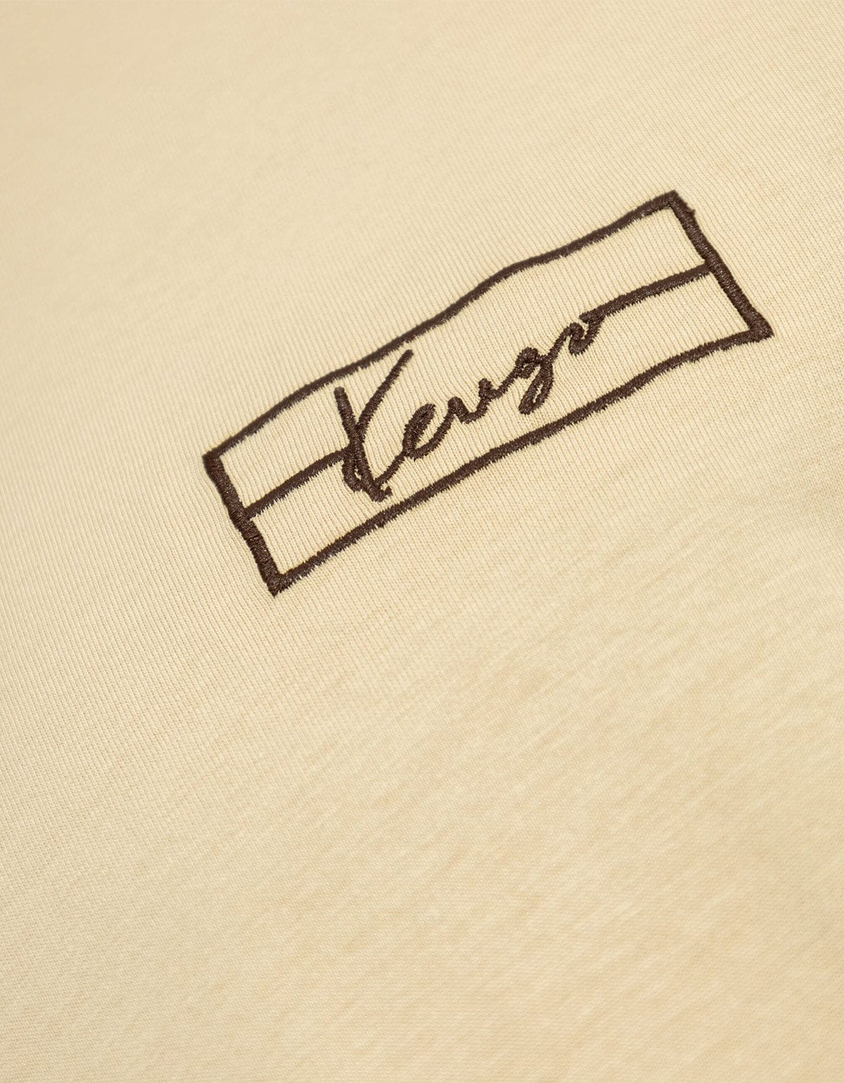 Kenzo Weave Beige Logo Embroidered T-Shirt – Zoo Fashions