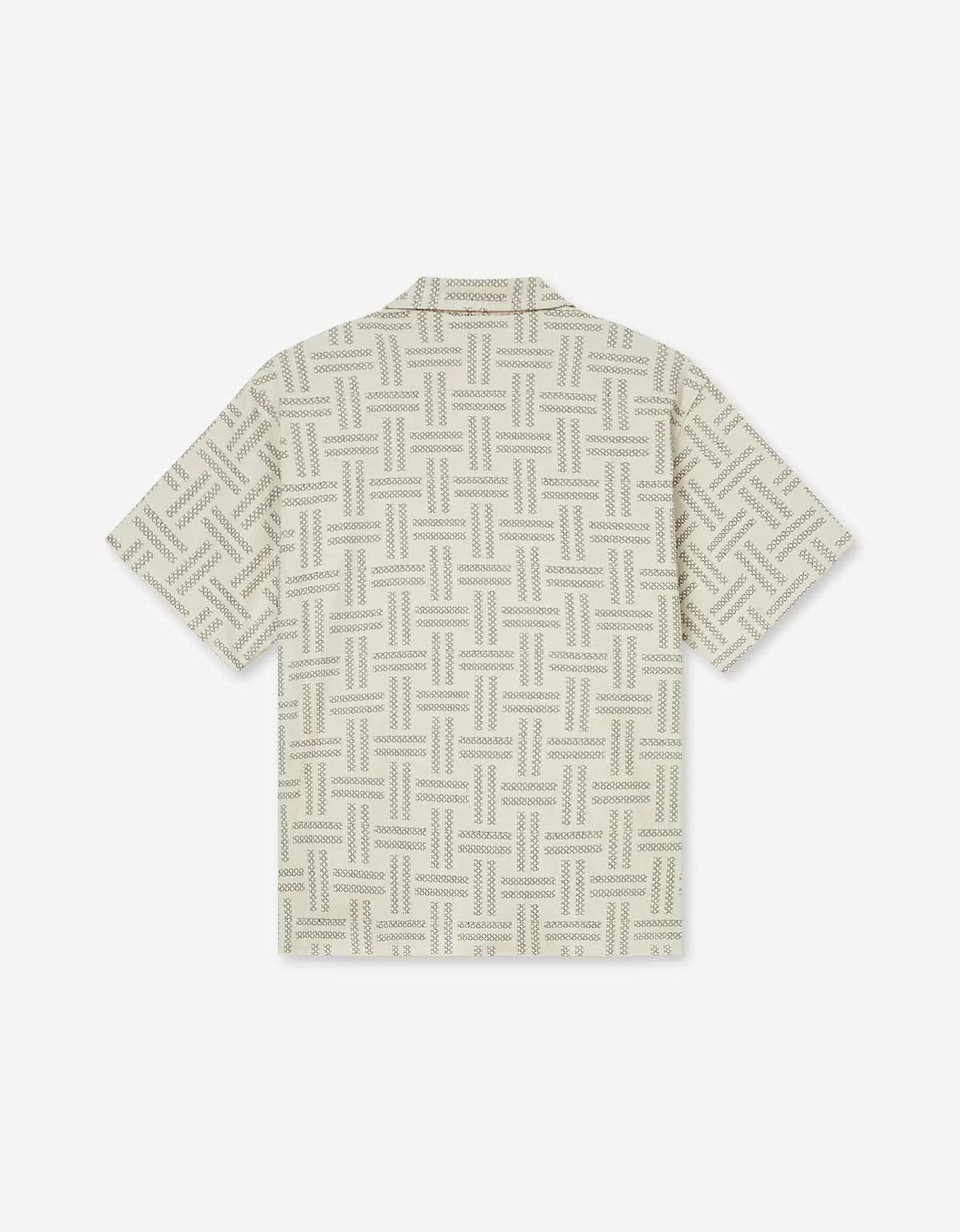 Kenzo Weave Tan Hawaiian Shirt