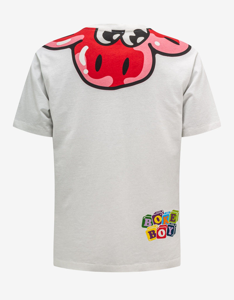 Kenzo White 'Boke Boy' Print T-Shirt