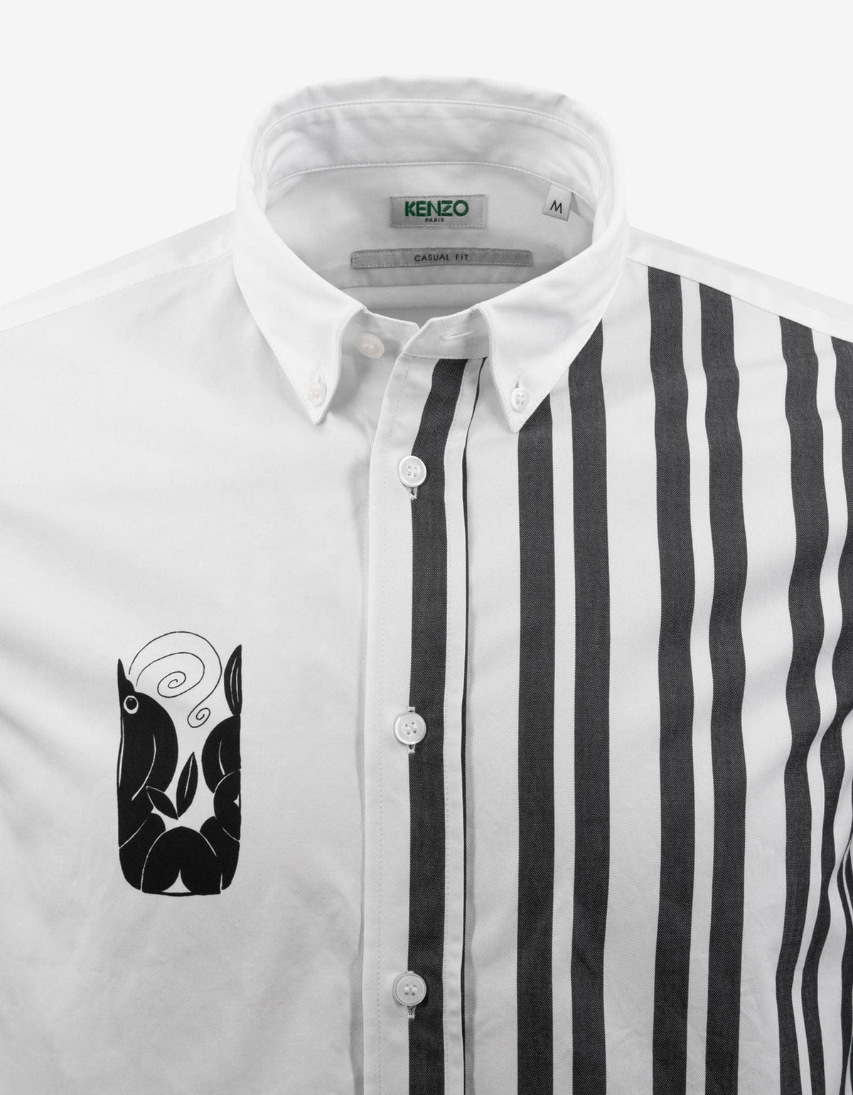 Kenzo White Mermaids Graphic Print Shirt