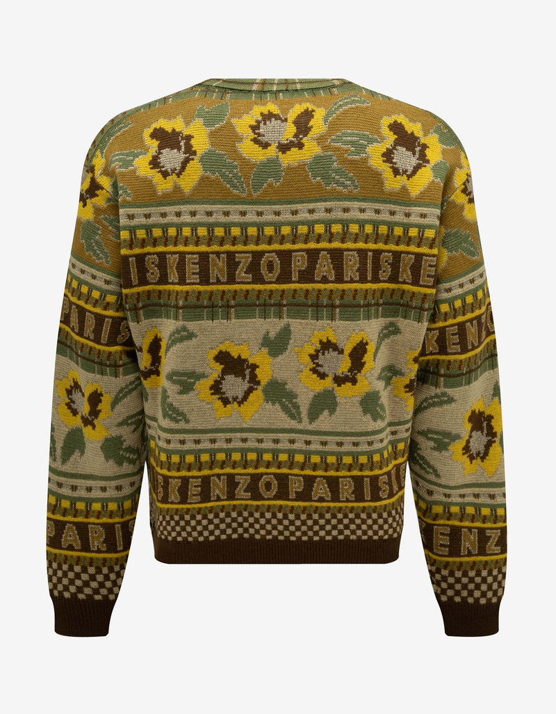 Kenzo Yellow Fair Isle Sweater