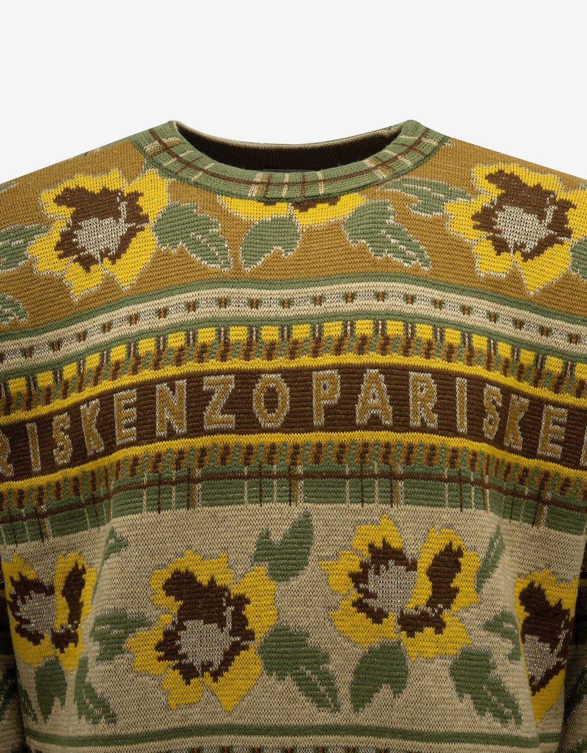 Kenzo Yellow Fair Isle Sweater