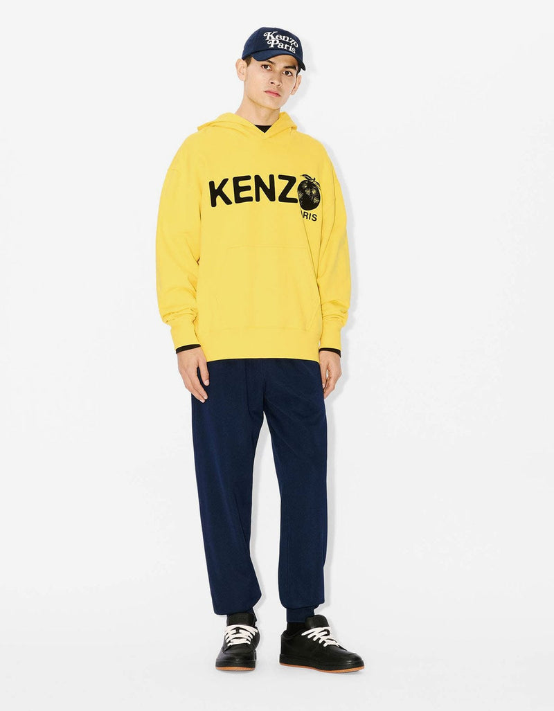 Kenzo Yellow 'Kenzo Orange' Oversized Hoodie