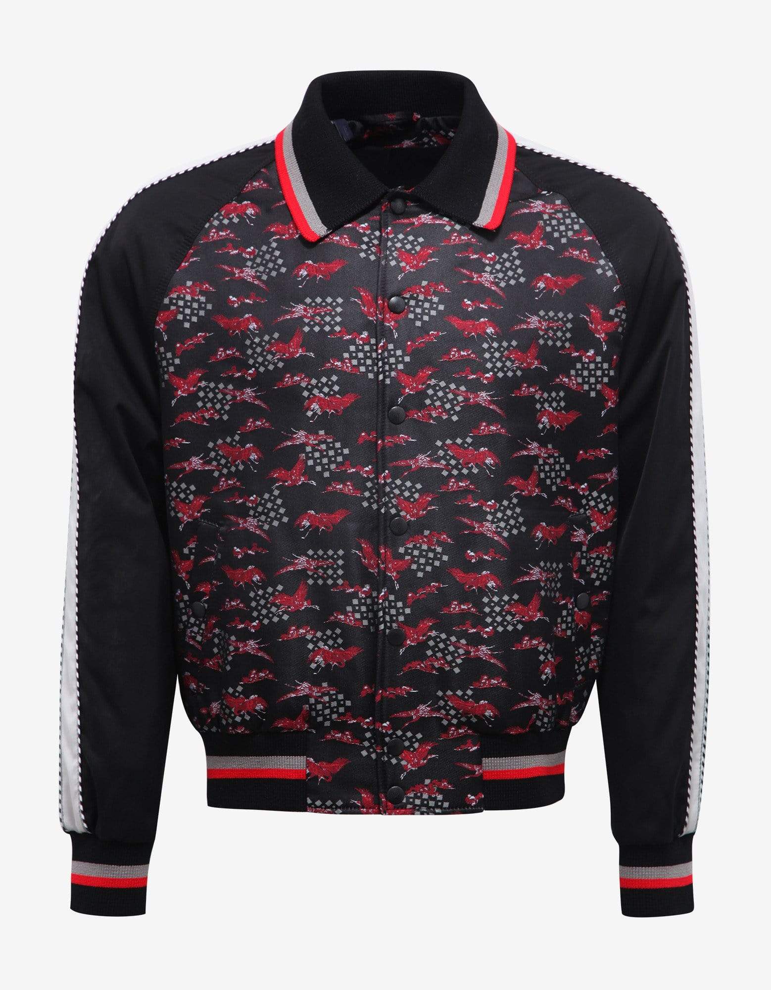 Crane Print Souvenir Jacket