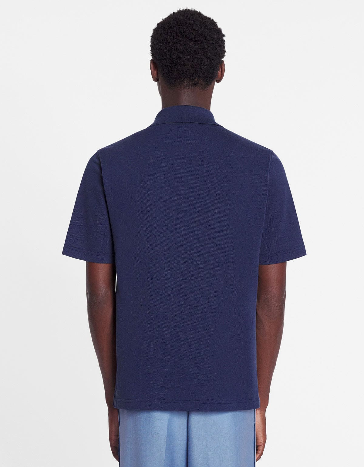 Lanvin Blue Classic Polo T-Shirt