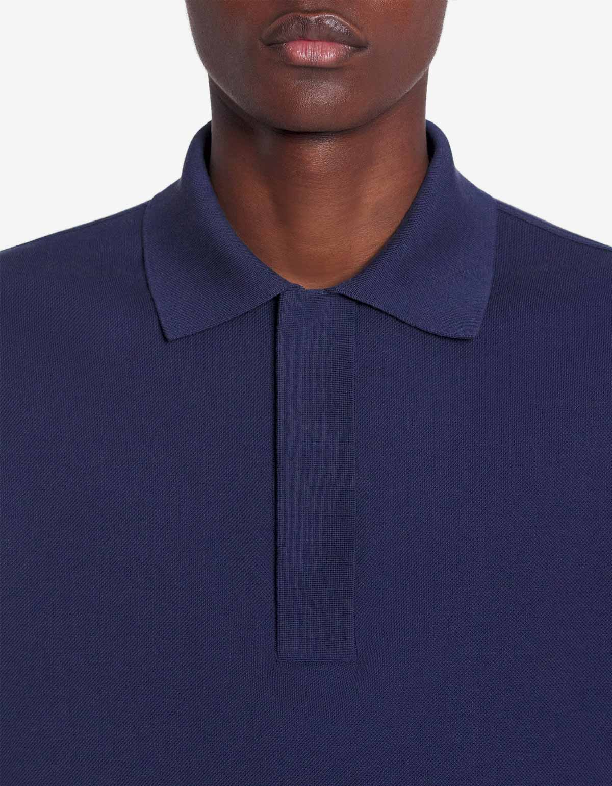 Lanvin Blue Classic Polo T-Shirt