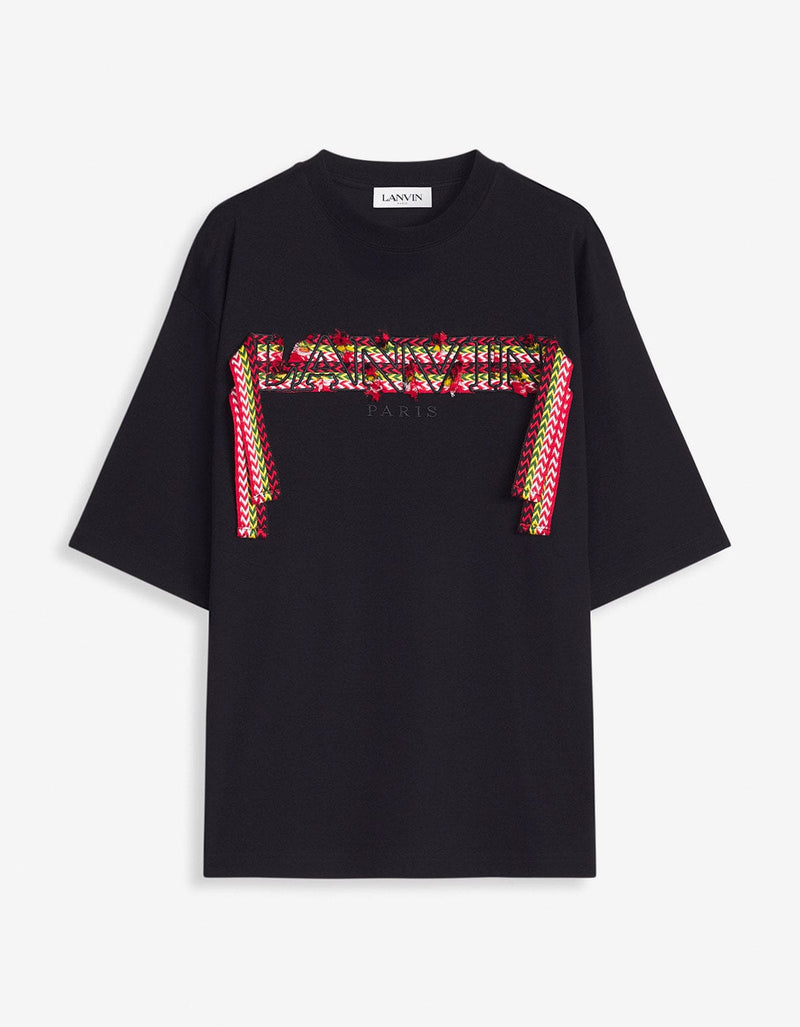 Lanvin Curb Logo Embroidered Oversized T-Shirt
